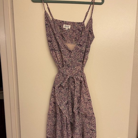 glam Dresses & Skirts - Glam Medium Purple Floral Wrap Dress